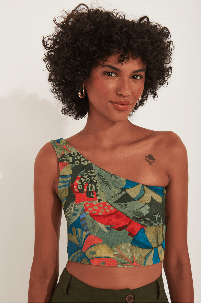 TROPICAL NIGHT BLOUSE