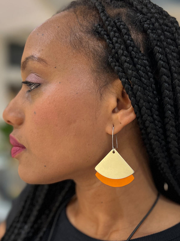 Monica Two-Tier Earrings