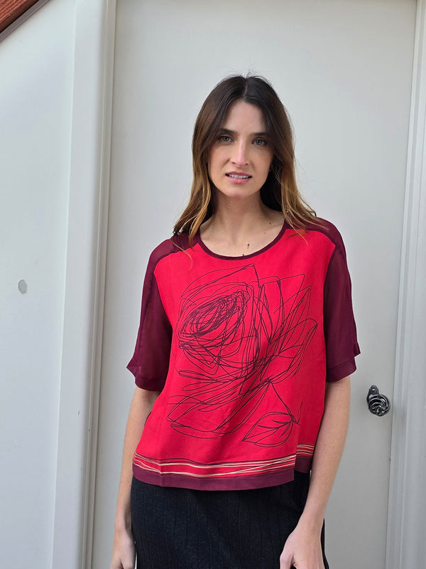 OPEN BUTTERFLY BLOUSE