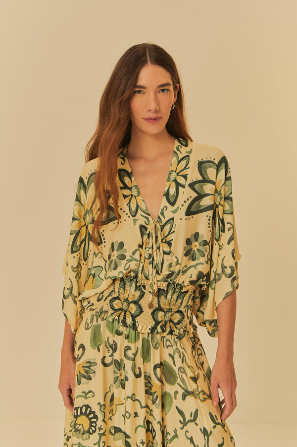 FARM AQUARELA TROPIC BODYSUIT